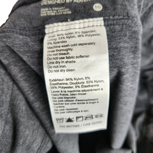 Outdoor Research Zendo Travel Skort Black Gray Women's Size 10 - Picture 6 of 9